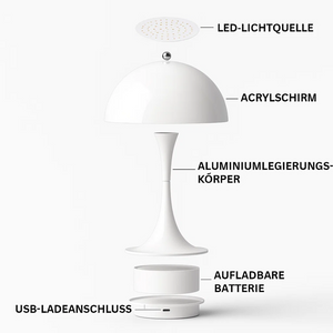 DomeGlow | Lampa stołowa – Bezprzewodowe ciepłe światło