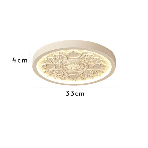 AuraShift | Lampa sufitowa – Regulacja barwy i jasności z pilotem