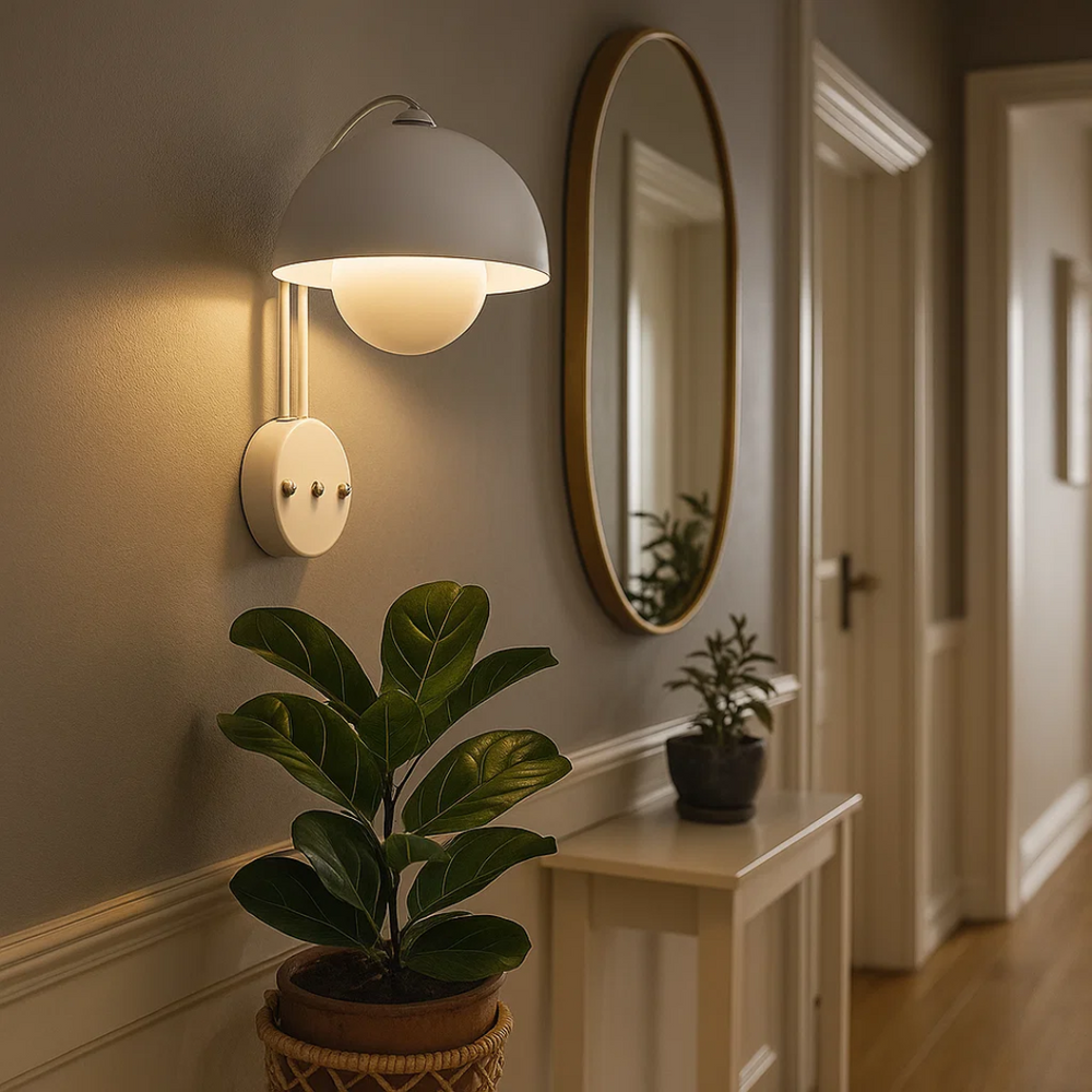 BloomLuxe | Lampa ścienna – Kwiatowy design LED z marzycielskim blaskiem
