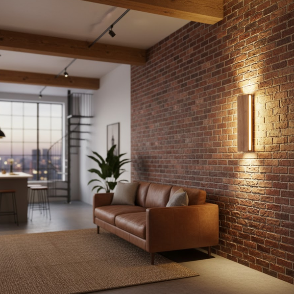 WoodLume | Lampa ścienna – Naturalne oświetlenie o ciepłym charakterze