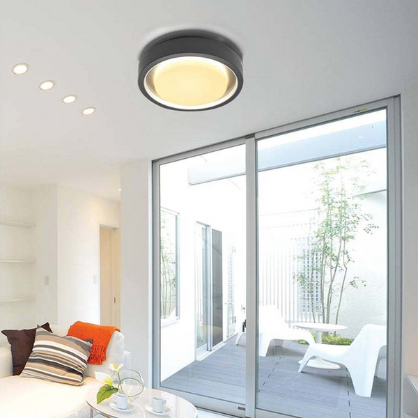 Czarna Lampa Ścienna LED Véralis - Minimalistyczny Kinkiet Zewnętrzny IP65