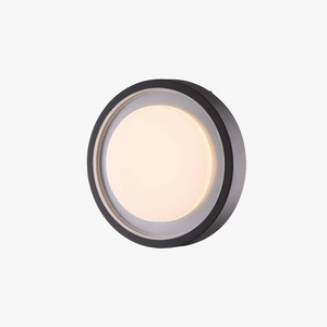 Czarna Lampa Ścienna LED Véralis - Minimalistyczny Kinkiet Zewnętrzny IP65