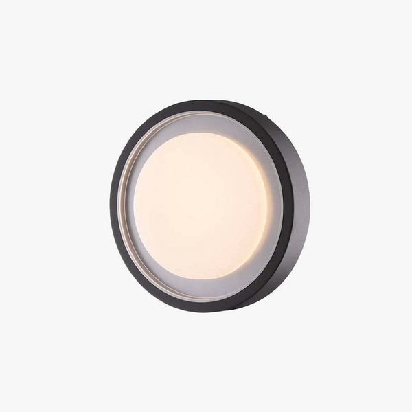 Czarna Lampa Ścienna LED Véralis - Minimalistyczny Kinkiet Zewnętrzny IP65