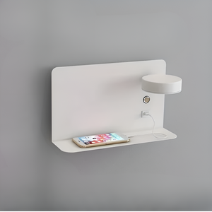 ShelfGlint | Lampa ścienna – Minimalistyczny design z ładowaniem USB