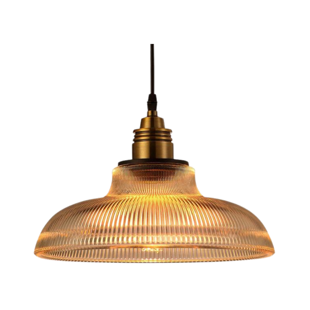 Elegancka Lampa Sufitowa Vintage z Kryształowym Kloszem do Salonu