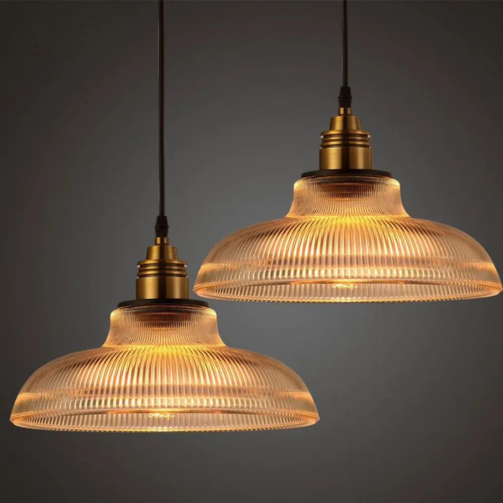 Elegancka Lampa Sufitowa Vintage z Kryształowym Kloszem do Salonu