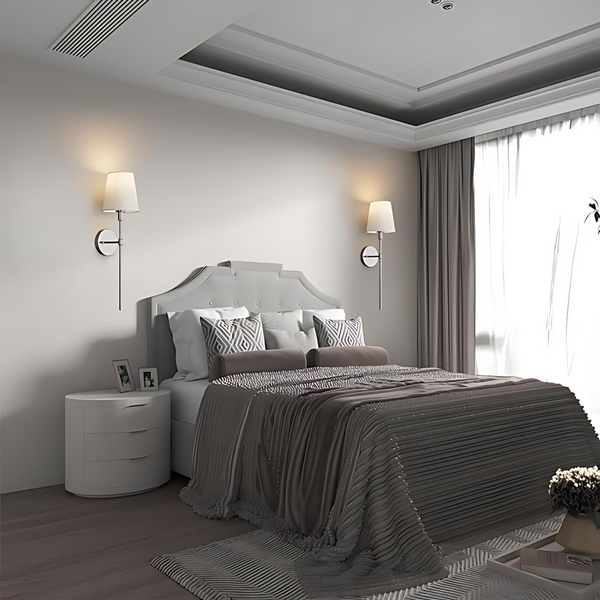 Flambeau Princier - Elegancka Bezprzewodowa Lampa Ścienna z Pilotem Kinkiet
