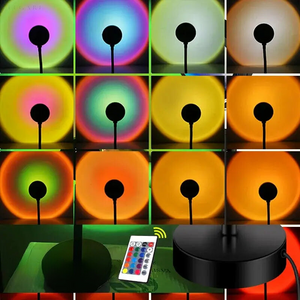 SunsetAura | Lampa projekcyjna LED – Efekt zachodu słońca z pilotem