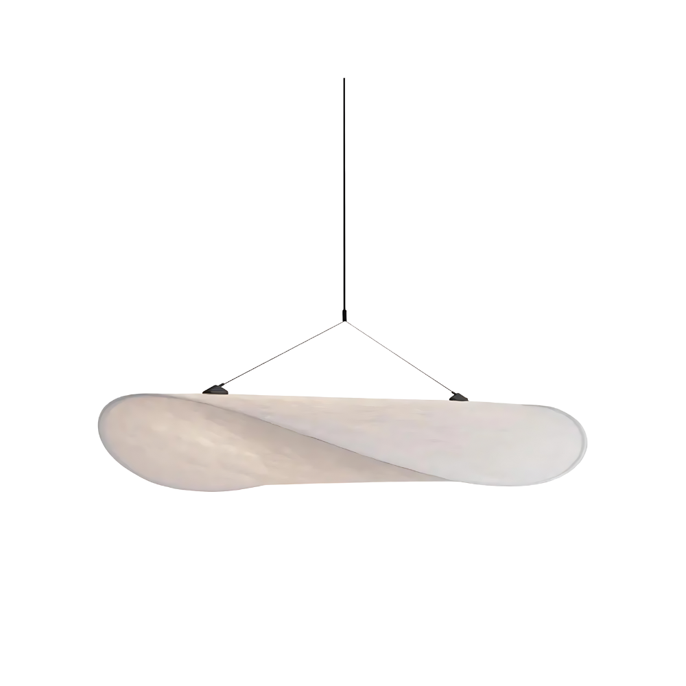 Lampa Wisząca Japandi Boho - Elegancka Lampa do Salonu z Regulowaną Wysokością