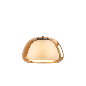 Lampa Wisząca Szklana z Regulowanym Kablem 120 cm do Salonu - Nowoczesny Żyrandol