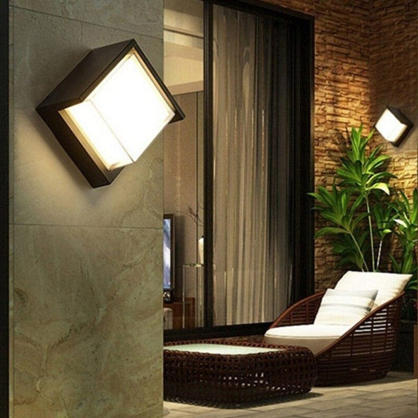 Minimalistyczna Lampa Ścienna Zewnętrzna z Czujnikiem Ruchu Éclivra