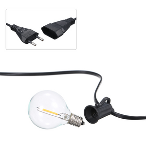 AuraTrail | Zewnętrzny łańcuch świetlny – Ciepłe wodoodporne światło LED