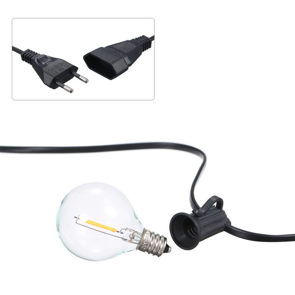 AuraTrail | Zewnętrzny łańcuch świetlny – Ciepłe wodoodporne światło LED