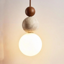 Kremowo-Biały-Orzech AuraStone | Lampa wisząca – subtelne oświetlenie w stylu premium Kremowo-Biały-Orzech Lumiera
