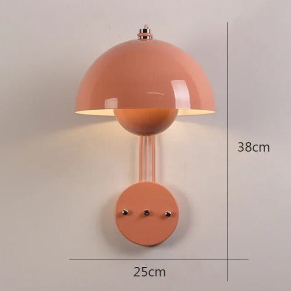Różowy BloomLuxe | Lampa ścienna – Kwiatowy design LED z marzycielskim blaskiem Różowy Lumiera