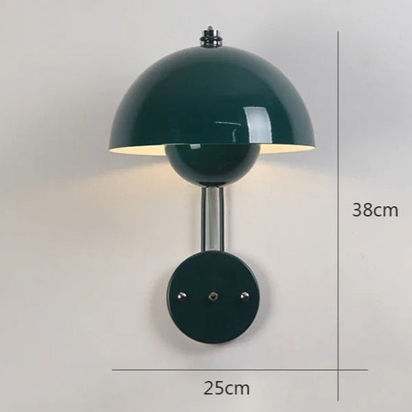 Zielony BloomLuxe | Lampa ścienna – Kwiatowy design LED z marzycielskim blaskiem Zielony Lumiera