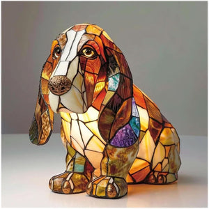 Basset Hound BrightPaws | Lampa LED – nastrojowe oświetlenie do nowoczesnych wnętrz Basset Hound Lumiera