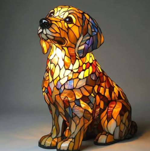 Labrador Retriever BrightPaws | Lampa LED – nastrojowe oświetlenie do nowoczesnych wnętrz Labrador Retriever Lumiera