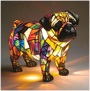 Mops BrightPaws | Lampa LED – nastrojowe oświetlenie do nowoczesnych wnętrz Mops Lumiera