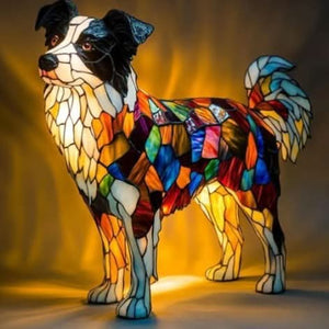 Owczarek Border BrightPaws | Lampa LED – nastrojowe oświetlenie do nowoczesnych wnętrz Owczarek Border Lumiera