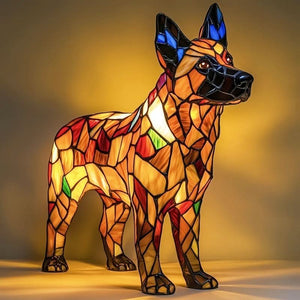 Owczarek niemiecki BrightPaws | Lampa LED – nastrojowe oświetlenie do nowoczesnych wnętrz Owczarek niemiecki Lumiera