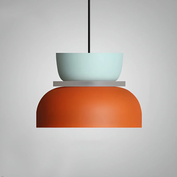 Duży Cyjanowo-Pomarańczowy ColorBeam | Lampa wisząca – żywe barwy do stylowych przestrzeni Duży Cyjanowo-Pomarańczowy Lumiera