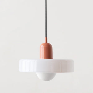 Różowy Biały ColorVitra | Lampa Sufitowa – Artystyczny akcent do współczesnych wnętrz Różowy Biały Lumiera
