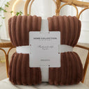 Ciemny Brąz CozyWeave | Koc flanelowy – miękkie otulenie na chłodne wieczory Ciemny Brąz Lumiera