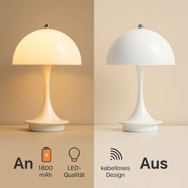 DomeGlow | Lampa stołowa – Bezprzewodowe ciepłe światło Lumiera