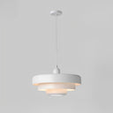 Biały GlassHalo | Lampa wisząca – Szklany skandynawski design o ciepłym świetle Biały Lumiera