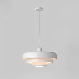 Biały GlassHalo | Lampa wisząca – Szklany skandynawski design o ciepłym świetle Biały Lumiera