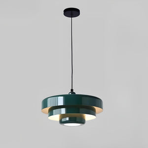 Ciemnozielony GlassHalo | Lampa wisząca – Szklany skandynawski design o ciepłym świetle Ciemnozielony Lumiera