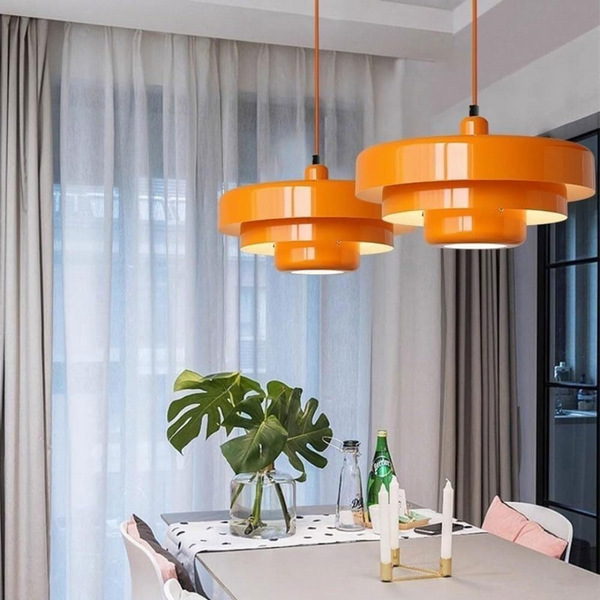 GlassHalo | Lampa wisząca – Szklany skandynawski design o ciepłym świetle Lumiera