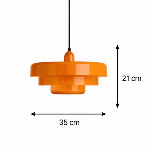 GlassHalo | Lampa wisząca – Szklany skandynawski design o ciepłym świetle Lumiera