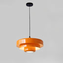 Pomarańczowy GlassHalo | Lampa wisząca – Szklany skandynawski design o ciepłym świetle Pomarańczowy Lumiera