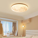 Drewno GlowCrest | Lampa Sufitowa – Nowoczesny Okrągły LED Design Drewno Lumiera