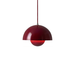 Czerwony GlowHemera | Lampa sufitowa – Harmonijne światło do współczesnych wnętrz Czerwony Lumiera
