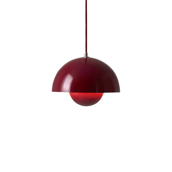 Czerwony GlowHemera | Lampa sufitowa – Harmonijne światło do współczesnych wnętrz Czerwony Lumiera