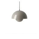 Jasnoszary GlowHemera | Lampa sufitowa – Harmonijne światło do współczesnych wnętrz Jasnoszary Lumiera