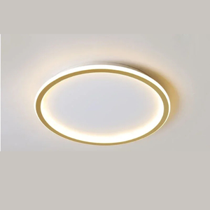 Złota HaloSphere | Lampa sufitowa – równomierne oświetlenie dla spokojnej atmosfery Złota Lumiera