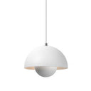 Biały LumiDome | Lampa sufitowa – Półkulisty skandynawski design Biały Lumiera