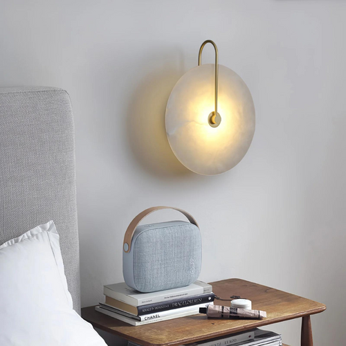 15cm LumiTrend | Kinkiet – Nowoczesna lampa ścienna z alabastru 15cm Lumiera