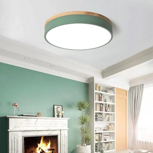 NordiLux | Lampa Sufitowa – Lampa z drewna i metalu w stylu skandynawskim Lumiera