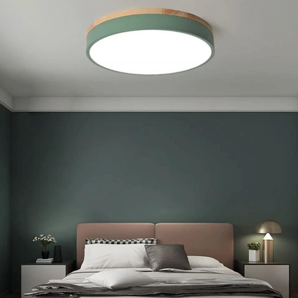 NordiLux | Lampa Sufitowa – Lampa z drewna i metalu w stylu skandynawskim Lumiera