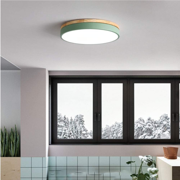 NordiLux | Lampa Sufitowa – Lampa z drewna i metalu w stylu skandynawskim Lumiera