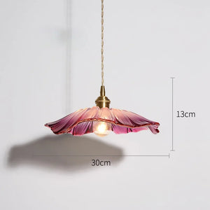 PetalLume | Lampa sufitowa – Kwiatowy szklany design z ciepłym blaskiem LED Lumiera