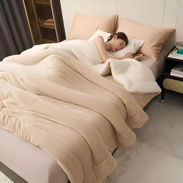 PlushHaven | Koc zimowy – delikatna miękkość dla chłodnych dni Lumiera