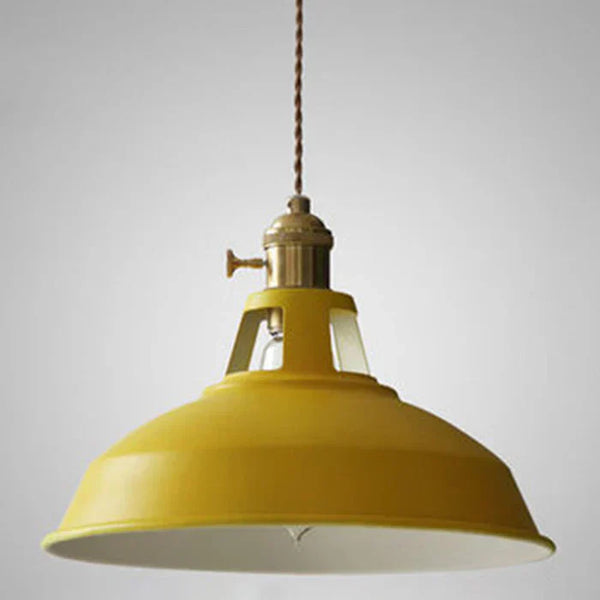 Żółty RustLume | Lampa wisząca – eleganckie oświetlenie w klimacie vintage Żółty Lumiera