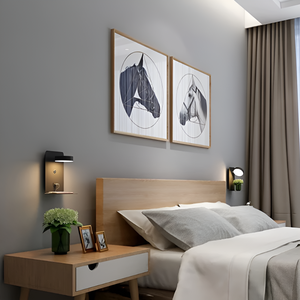 ShelfGlint | Lampa ścienna – Minimalistyczny design z ładowaniem USB Lumiera