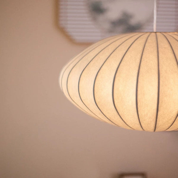SilkAura | Lampa Sufitowa – Élégance Japandi en lumière douce Lumiera